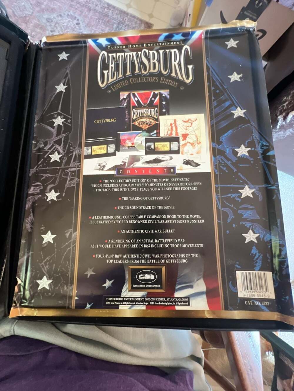 Gettysburg Limited Collector's Edition Box Set VHS CD Turner Home Entertainment